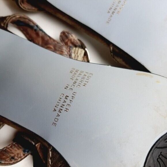 BOBBI BLU Edith Satin Peep Toe Gem T-strap Slingbacks High Heel Shoes Gray Sz 8 - Picture 11 of 11